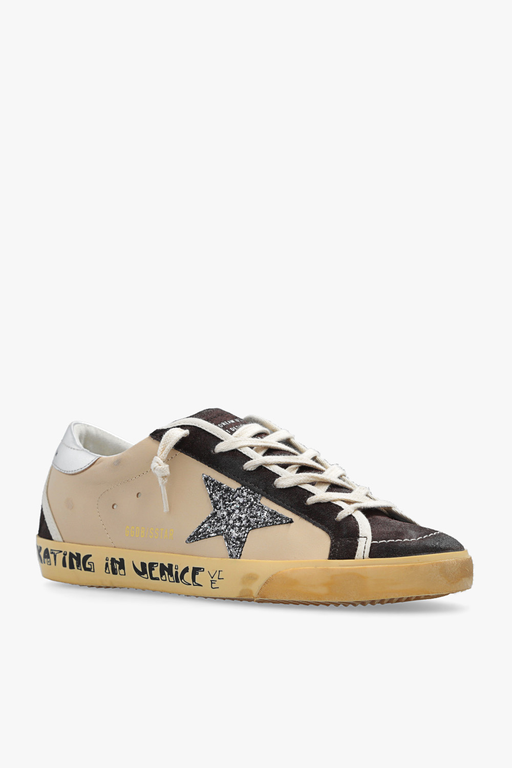 GOLDEN GOOSE SUPER STAR CLASSIC 38サイズ Golden Goose Women's Hi Star Sneakers Metallic Silver Star